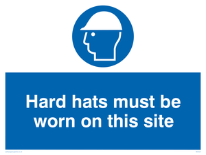 MC524: hard hats must be worn on this site