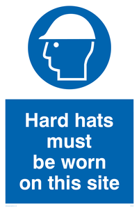 MC524: hard hats must be worn on this site