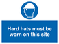 MC524: hard hats must be worn on this site