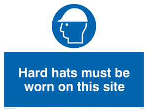 MC524: hard hats must be worn on this site
