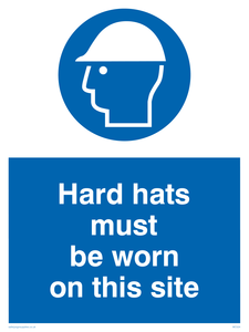 MC524: hard hats must be worn on this site