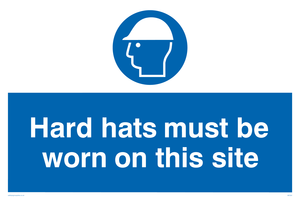 MC524: hard hats must be worn on this site