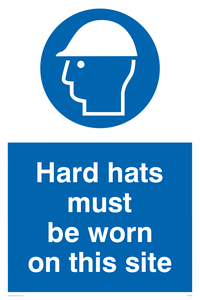 MC524: hard hats must be worn on this site