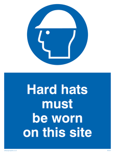 MC524: hard hats must be worn on this site