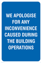 MC527: Apologies during building