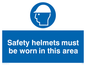 MC529: safety helmets must be worn in this area