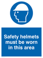 MC529: safety helmets must be worn in this area