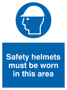 MC529: safety helmets must be worn in this area