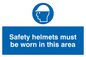 MC529: safety helmets must be worn in this area