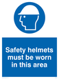 MC529: safety helmets must be worn in this area
