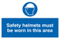 MC529: safety helmets must be worn in this area