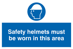 MC529: safety helmets must be worn in this area