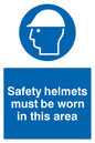 MC529: safety helmets must be worn in this area