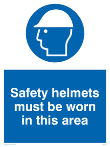 MC529: safety helmets must be worn in this area