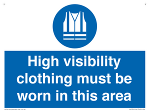 MC530: hi-vis must be worn in area