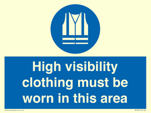 MC530: hi-vis must be worn in area