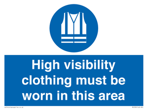 MC530: hi-vis must be worn in area