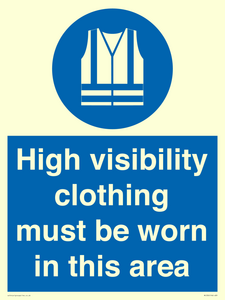 MC530: hi-vis must be worn in area