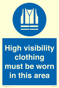 MC530: hi-vis must be worn in area