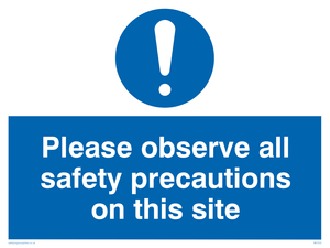MC533: observe safety precautions