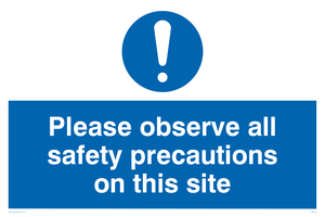 MC533: observe safety precautions