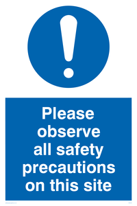 MC533: observe safety precautions