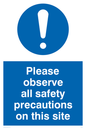 MC533: observe safety precautions