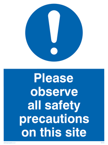 MC533: observe safety precautions