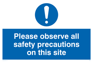 MC533: observe safety precautions