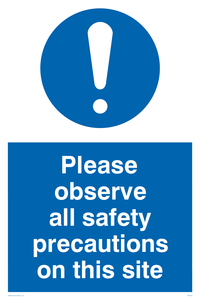 MC533: observe safety precautions