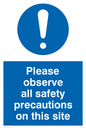 MC533: observe safety precautions
