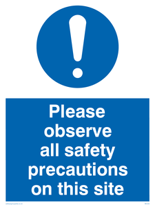MC533: observe safety precautions