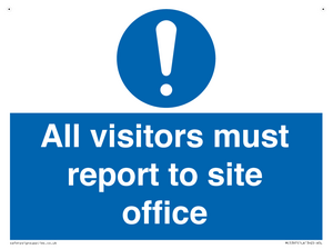 MC5397: All visitors must report to site office