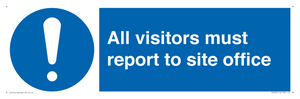 MC5397: All visitors must report to site office