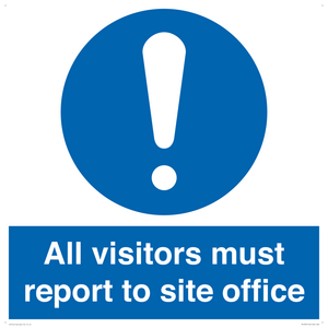 MC5397: All visitors must report to site office