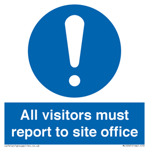 MC5397: All visitors must report to site office