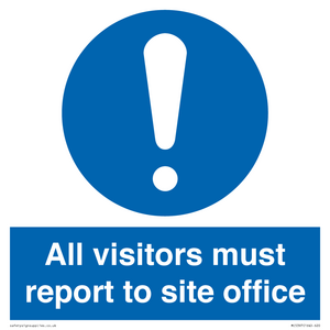 MC5397: All visitors must report to site office