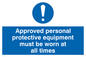 MC5427: Approved personal protective equipment must be worn