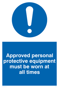 MC5427: Approved personal protective equipment must be worn
