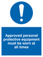 MC5427: Approved personal protective equipment must be worn