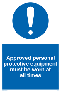 MC5427: Approved personal protective equipment must be worn