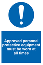 MC5427: Approved personal protective equipment must be worn