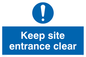 MC5430: Keep site entrance clear