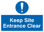 MC5430: Keep site entrance clear