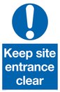 MC5430: Keep site entrance clear