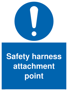 MC5726: Safety harness attachment point Mandatory Sign