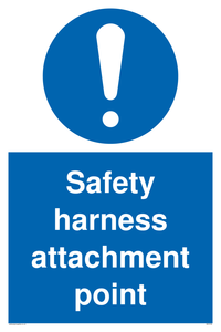 MC5726: Safety harness attachment point Mandatory Sign