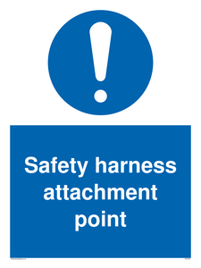MC5726: Safety harness attachment point Mandatory Sign