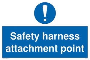 MC5726: Safety harness attachment point Mandatory Sign