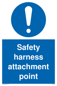 MC5726: Safety harness attachment point Mandatory Sign